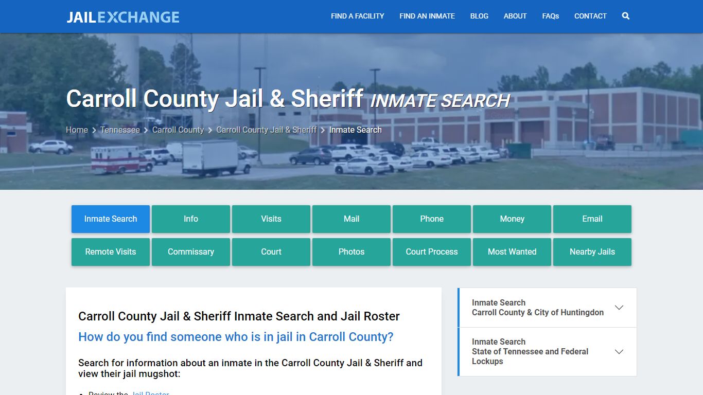 Carroll County Jail & Sheriff Inmate Search - Jail Exchange